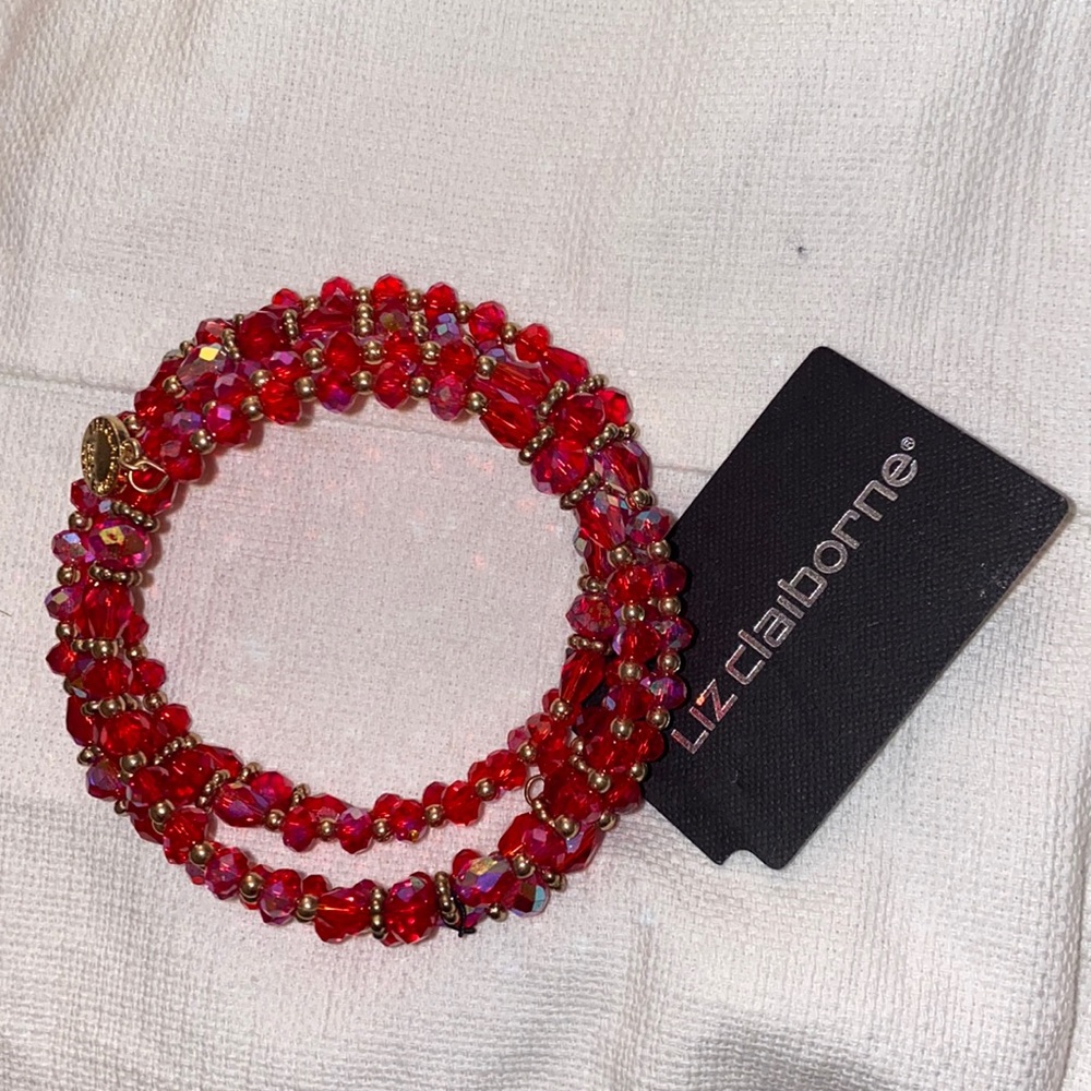 NWT Liz Claiborne Bracelet Red